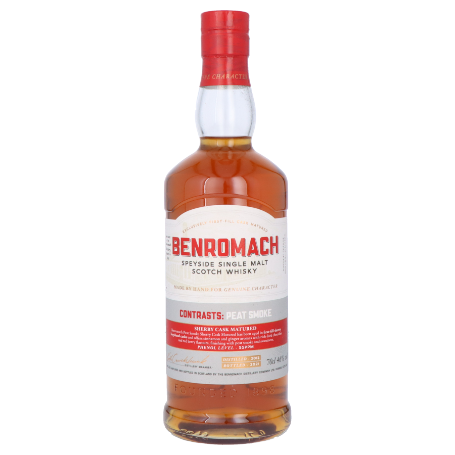 BENROMACH Contrasts Peat Smoke Sherry Cask Matured