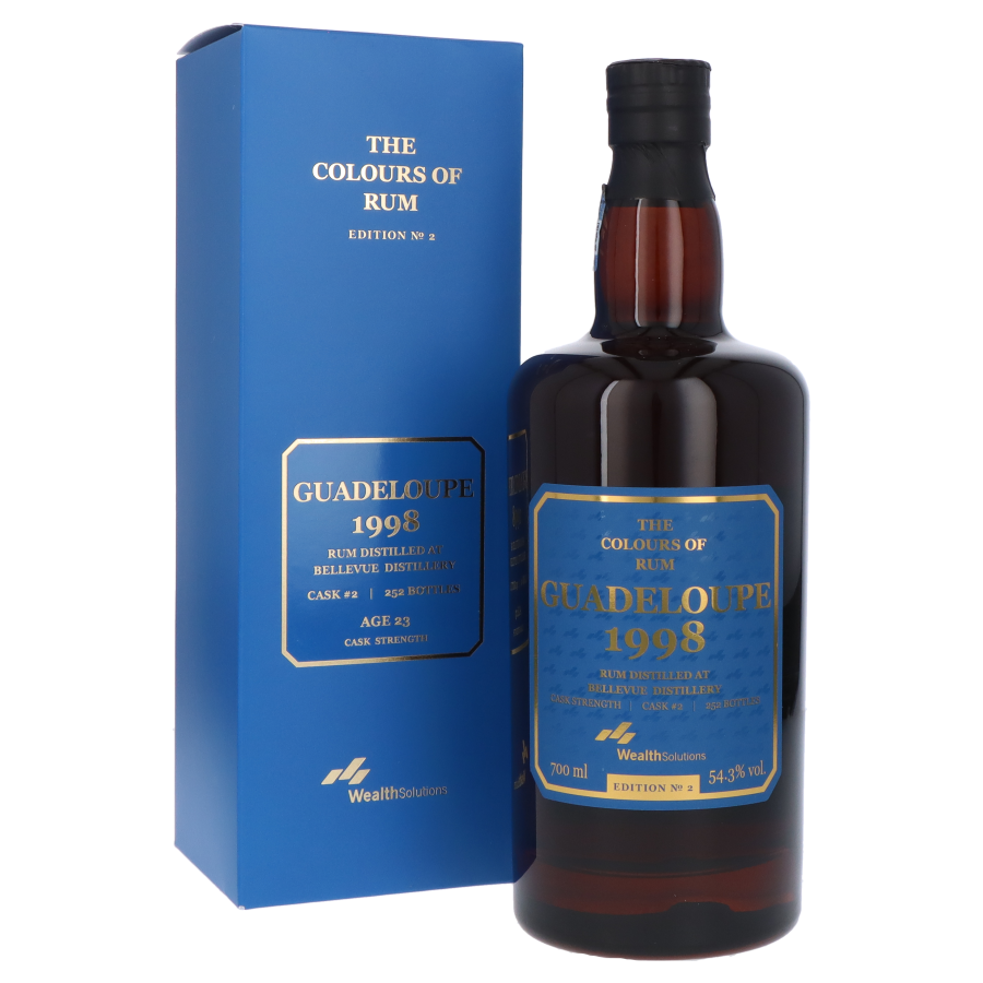 THE COLOUR OF RUM Guadeloupe Bellevue Edition No 2 W.S 23 ans 1998
