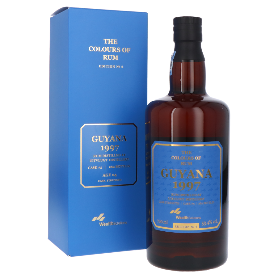 THE COLOUR OF RUM Guyana Uitvlugt Edition No 6 W.S 24 ans 1997